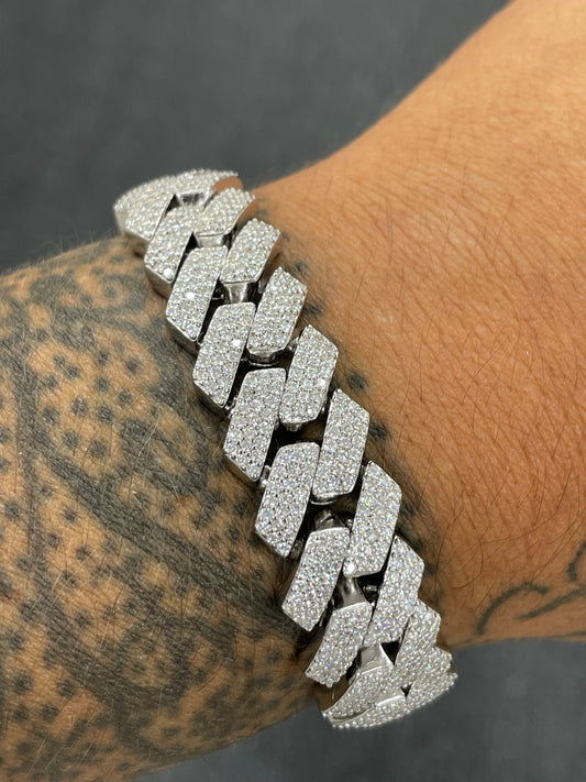 16mm vvs moissanite cuban bracelet