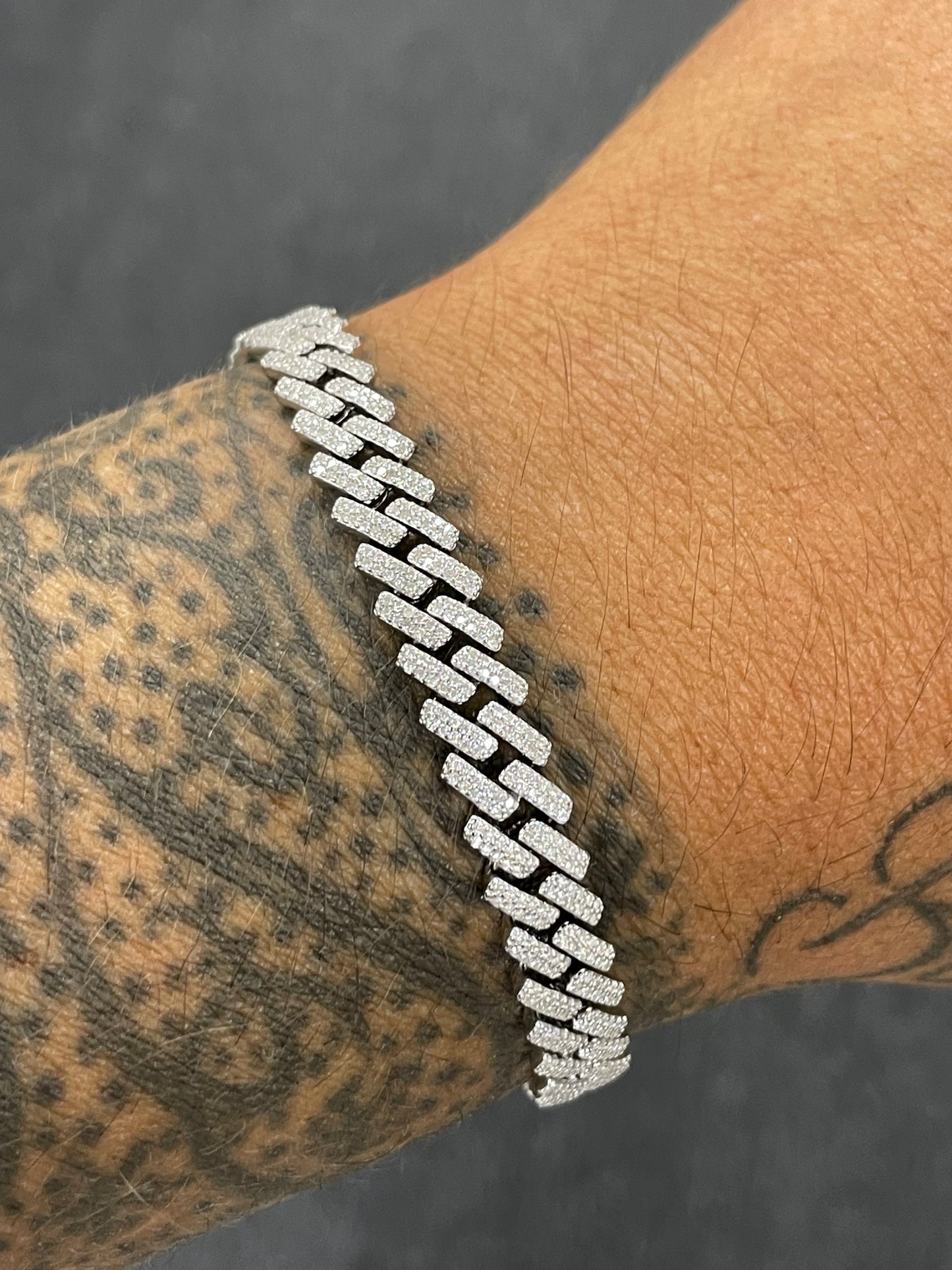 8mm vvs moissanite cuban bracelet