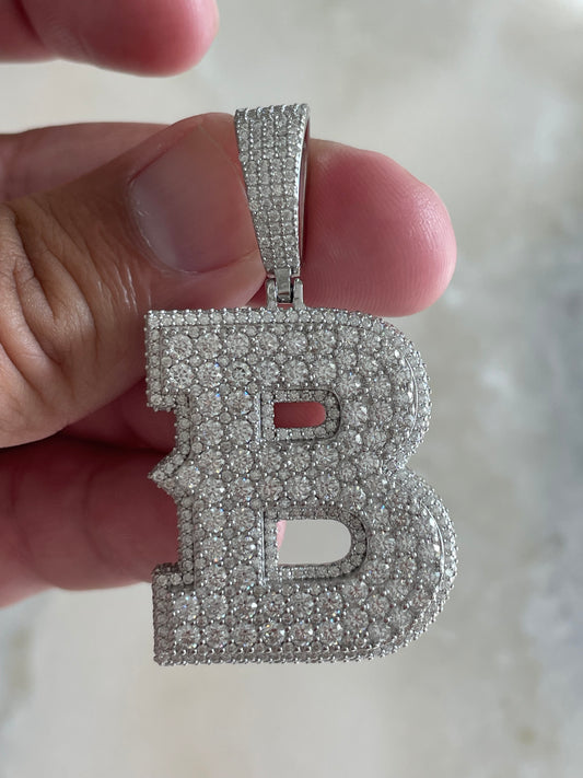 BIG ROCK B INITIAL PENDANT