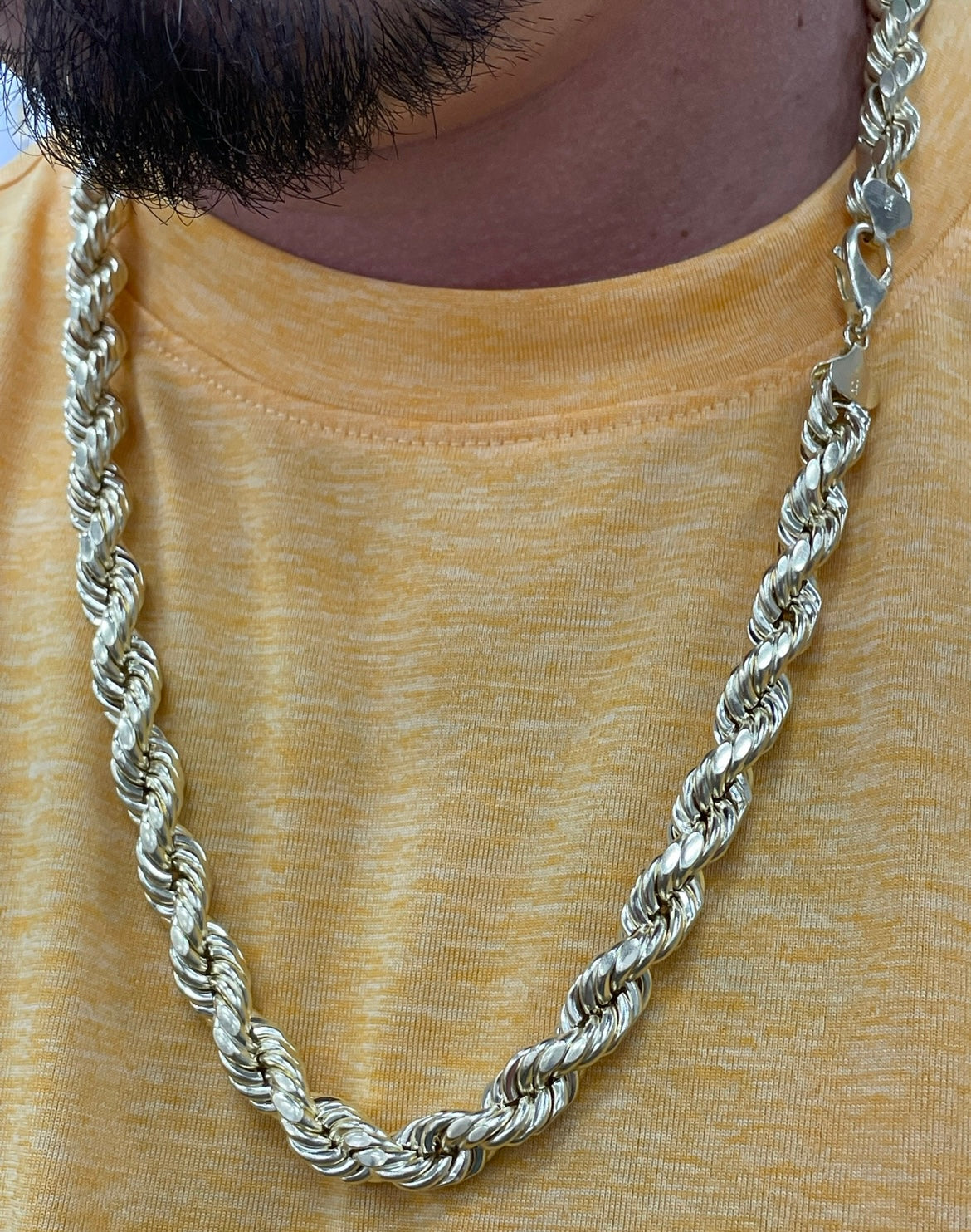 10k gold 10mm rope chain