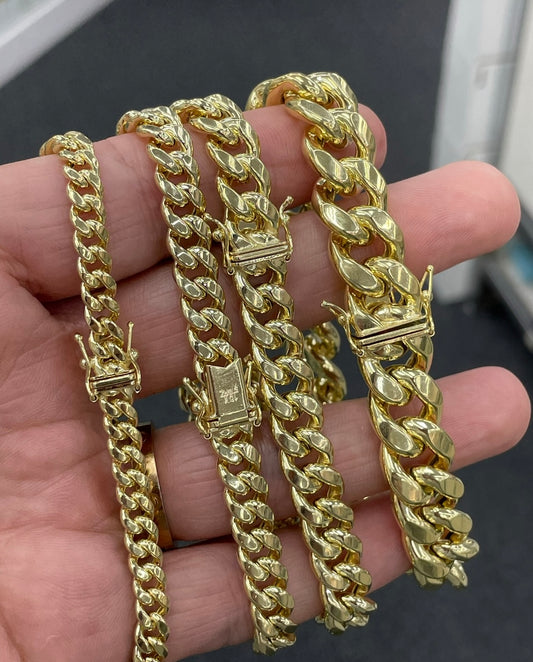 10k gold miami cuban link bracelets