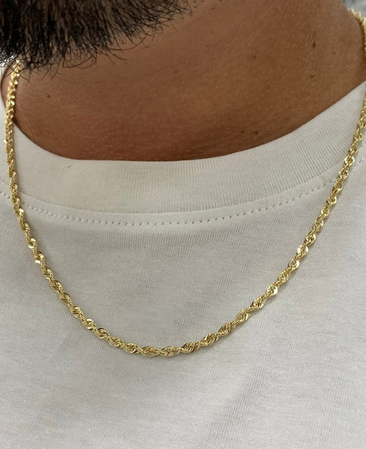 10k gold 3mm rope chain