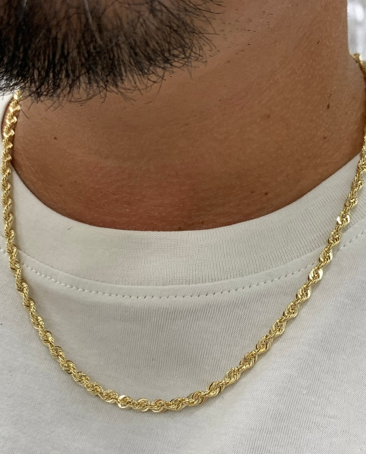 10k gold 4mm rope chain