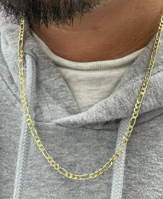 10k gold 3mm figaro chain