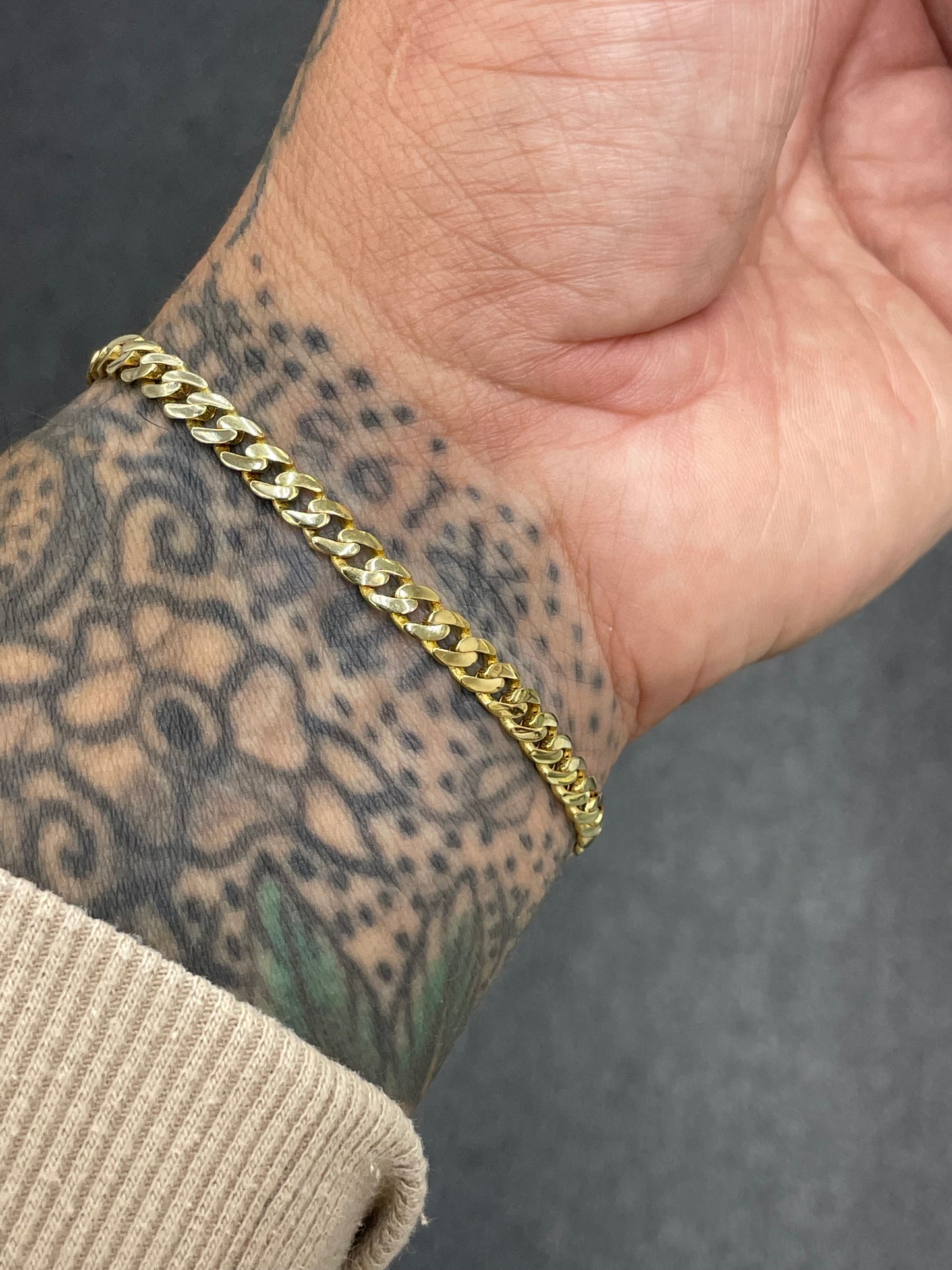 10k gold 5.5mm cuban link bracelet